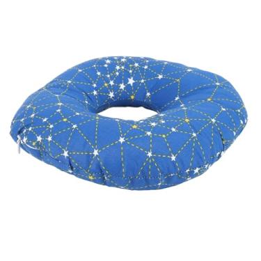 Imagem de Travesseiro de ouvido para quem dorme de lado, em forma de donut, reduz a fricção da orelha, algodão macio, respirável, travesseiro protetor de ouvido para usuários de fones de ouvido