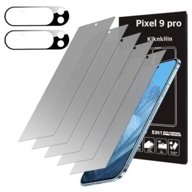 Imagem de KIKNKILIN [5+2] 5 películas protetoras de tela de TPU antirreflexo (fosco) + 2 protetores de lente compatíveis com Google Pixel 9 Pro 5G 2024, fácil de instalar, resistente a arranhões [ajuste