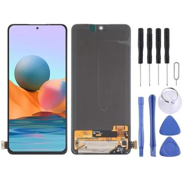 Imagem de tela Material OLED original Tela LCD e Digitalizer Montagem completa para Xiaomi Redmi Nota 10 Pro 4g / Redmi Nota 10 Pro (ndia) / Redmi Nota 10 Pro Max (4G) M2101K6G M2101K6R M2101K6P M2101K6I substi
