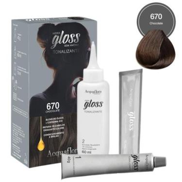 Imagem de Tonalizante Acquaflora Hidra Gloss 670 Chocolate
