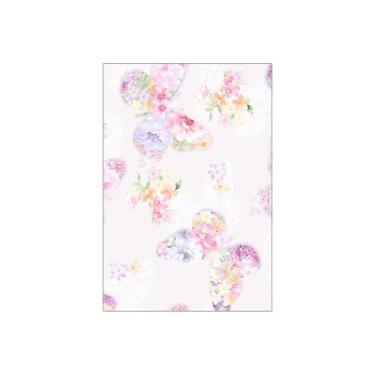Imagem de Painel De Festa Vertical 1,50 x 2,20 - Borboleta Rosa e Lilás Com Flor