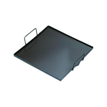 Imagem de Chapa Bifeteira Avulsa com Alça em Aço Carbono 50x32x1,5 - Progás - PR