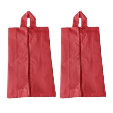 Imagem de 2 Bolsa Porta Sapato Viagem Nécessaire Tenis Calçado Roupa Mochila cor
