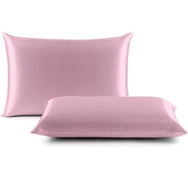 Imagem de 2 Fronhas Charmousse Seda Alto Brilho Anti Frizz Cetim - Actual Decor,