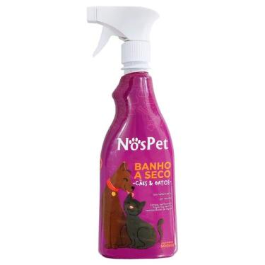 Imagem de Banho A Seco Para Cães Gatos Anti Odor Nospet 500ml Gatilho