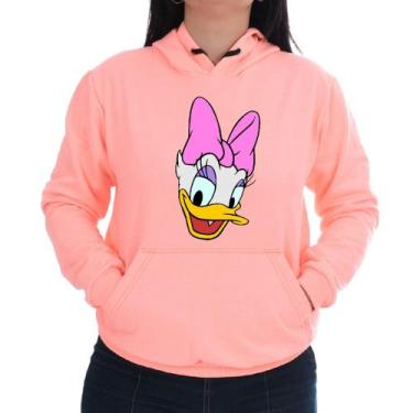 Imagem de Blusa Moletom Flanelado Feminino Margarida Patolino - Elite, Laranja n