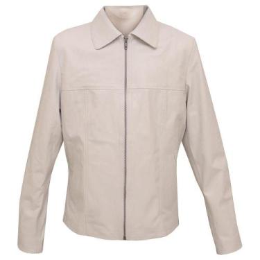 Imagem de Jaqueta de Couro Feminina SV7521 - Branca - Selaria Vertentes, G