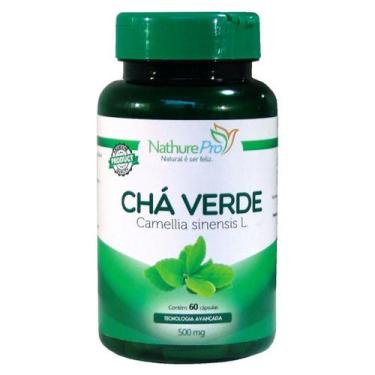 Imagem de Chá Verde 60 Cápsulas 500mg - NathurePro