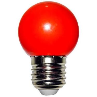 Imagem de Kit 10 Lâmpadas Led Mini Bulbo Bolinha E27 1w Coloridas 110V 220V - Em