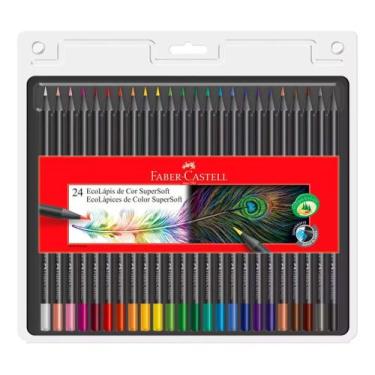 Imagem de Caixa Ecolapis Soft 120724 com 24 Cores Faber Castell - FABER CASTELL 