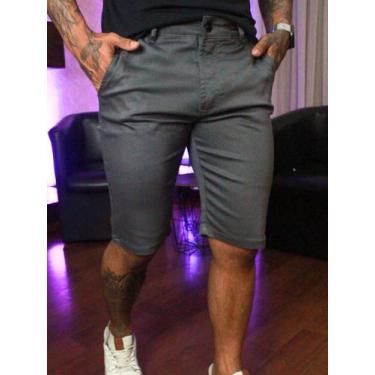 Imagem de Bermuda Sport Fino Bolso Faca Masculino - Next Jeans, Cinza chumbo, 42