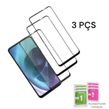 Imagem de Kit Com 3UN Películas 3D De Vidro Para Motorola Moto G04 - LXL