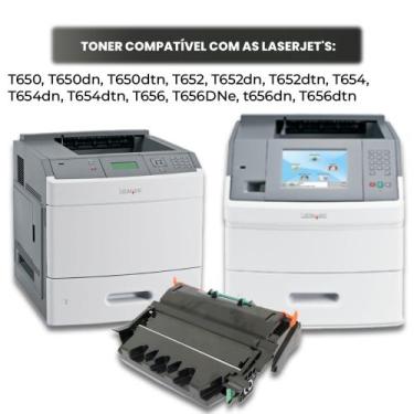 Imagem de Toner T650H21L T650 T652 T654 T656 T650N T652DN T654DN T656DNE - Digit