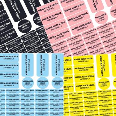 Imagem de 50 Etiquetas Escolares Vinil COR PREFERIDA - Tectoner