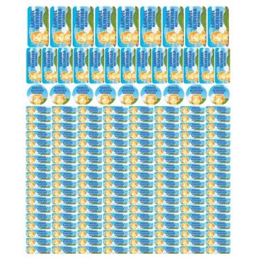 Imagem de 175 Etiquetas Escolares Personalizado Vinil Dinossauro - Tectoner, Din