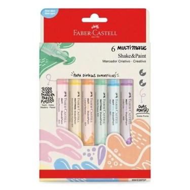 Imagem de Kit Marcador Criativo Multimark Multisuperfície MMES6PSP 6 Cores Paste
