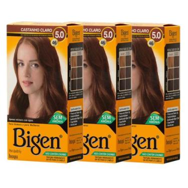 Imagem de Kit 3 Tintas Tintura Coloração Em Pó Bigen - Selecione A Cor - Cless