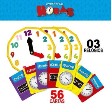 Imagem de Brinquedo pedagogico aprendendo as horas pais e filhos