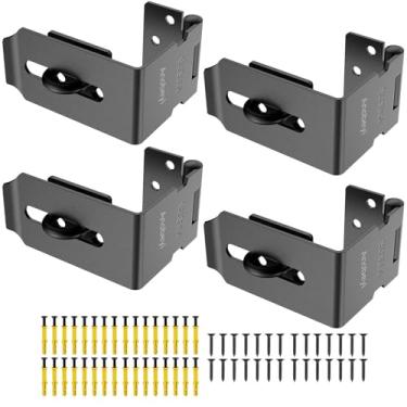 Imagem de Anobeyi Trava de ferrolho de porta, cadeado de 90 graus, trava de armário de arquivo de segurança de aço inoxidável 304 para cadeado, trava de ferrolho de ângulo reto para galpão, caixa, armário,