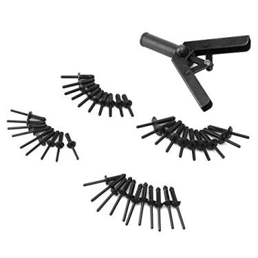 Imagem de Arma de Rebite de Plástico, Rebite de Plástico, 40 Peças de Rebites de Aço Carbono, Design Ergonômico para Rebites de Plástico, Acessório Automático