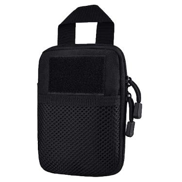Imagem de YAPJEB Bolsa organizadora Molle EDC – Estojo pequeno de armazenamento de ferramentas de nylon para celular, acessórios eletrônicos, kits de primeiros socorros IFAK – Bolso organizador de acessórios
