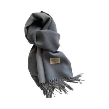 Imagem de Cachecol de Caxemira Dupla Face - Pashmina Quente para Inverno, Dfp022