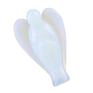 Imagem de Opala Anjo Cristal Cura Pedra Presente Paz Equilíbrio Energético Redução de Estresse Bela Decoração para Casa