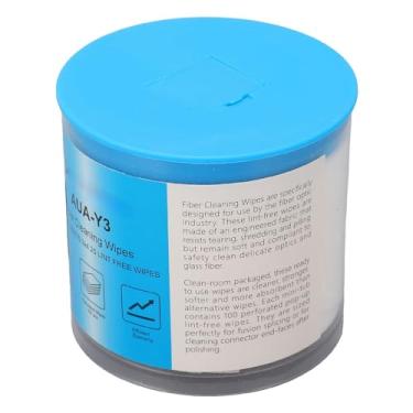 Imagem de 180 Toalhetes de Fibra óptica, Pano Sem Fiapos Sem Poeira, Extremidades Rasgáveis, Uso úmido/seco, Revestimento Reciclável, Limpeza Eficiente, para Instrumentos, Conectores