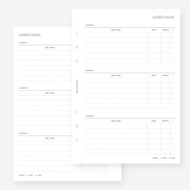 Imagem de Refil de agenda A5 para Filofax A5, Kikki K Large, LV GM tamanho 6 agendas, 14 x 21 cm