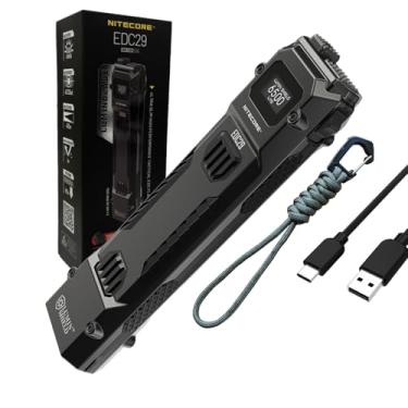 Imagem de Nitecore Lanterna recarregável EDC29-6500 lúmens todos os dias com cabo de carregamento USB-C Eco-Sensa