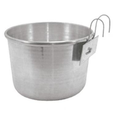 Imagem de Caneca aluminio p/ passaro c/6 com gancho p - Ideal Pet