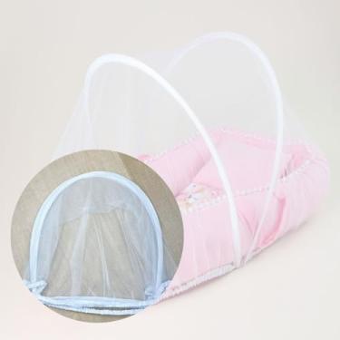 Imagem de Ninho Redutor de Berço para Bebê com Mosquiteiro Protetor Menina Menino (Ursinha Mel)