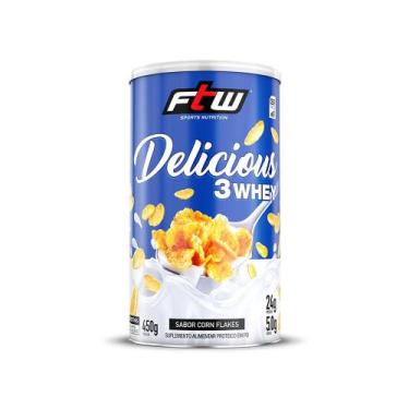 Imagem de Delicious 3 Whey Proteína Hidrolisada Concentrada E Isolada Lata 450g 