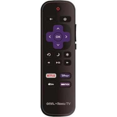 Imagem de Controle remoto de substituição OEM compatível com todos os ONN. Roku TV Smart 4K Ultra HDTV 【Funciona apenas com Onn. Roku TV, não para Roku Stick e Roku Box】 (Netflix/Paramount/Apple TV+/HBOMAX)