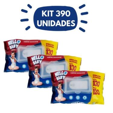 Imagem de KIT Lenços Umedecidos Hello Baby - 3 PACOTES