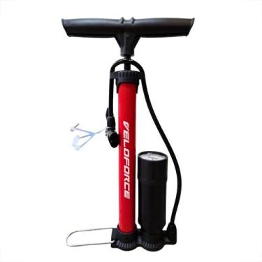 Imagem de Bomba de Oficina para Bicicleta com Manômetro 100psi e Bico Reversível