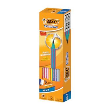 Imagem de Lápis Plástico Nº 2HB Sextavado, BIC, Evolution Pijama, 891641, 12 Unidades