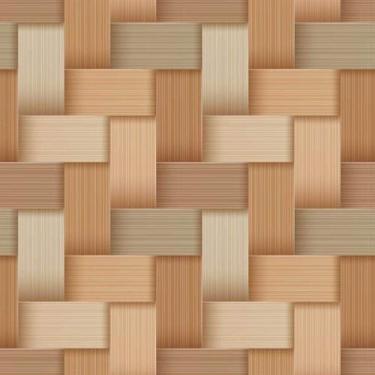 Imagem de Papel de Parede Decorativo Madeira 3D Trançada Clara 3,3m - NoBrand