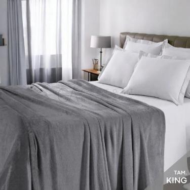 Imagem de Manta Plush King Cinza  GA Confort