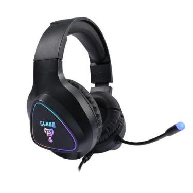 Imagem de Headset branco para jogos clanm hm709, PRETO