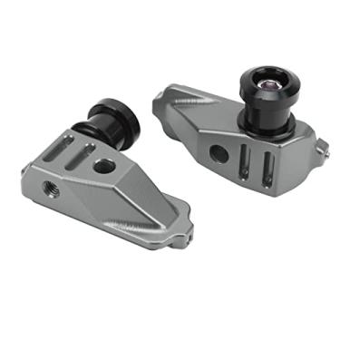 Imagem de Bloco de ajustador de cadeia GRCFUMO, alumínio da alumínio Motocicleta Bloco traseiro Blocks Ajustador de cadeia, substituição de acessórios para motocicletas para CB500F CB500X (Gray)