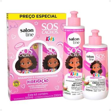Imagem de Kit Salon Line SOS Cachos Kids: Shampoo 300ml e Condicionador 200ml + 