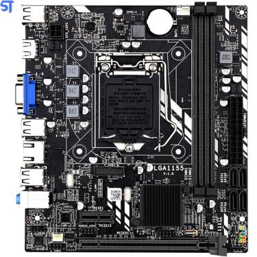 Imagem de Placa Mãe Daixu H61 Socket Lga 1155 Para i3 i5 i7 cpu Com Suporte Para Ddr3 Com Memória De Até 16 gb