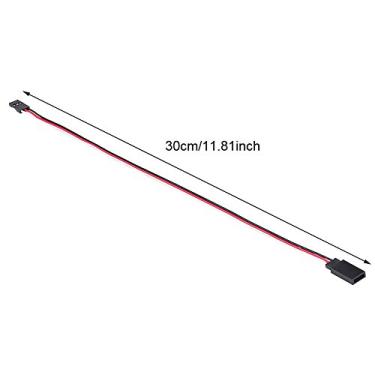 Imagem de Cabo de Extensão de Servo de Silicone Resistente para Modelo JR/Futaba RC, Avião, Carro, Barco, Masculino para Fêmeas, 5pcs / Conjunto, 30 Cm de Comprimento, 3 Pinos, Acessório