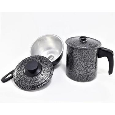 Imagem de Cuscuzeira Porção Individual Nordestino Alumínio Craqueada