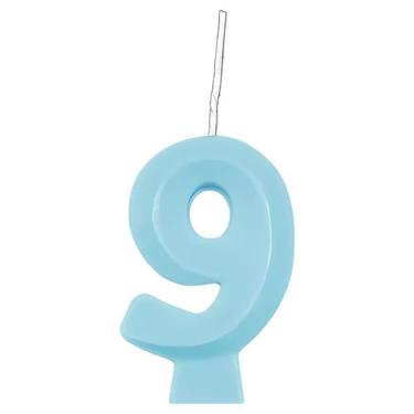 Imagem de Vela de Aniversário Candy Azul - 1 Unidade - Regina, 9