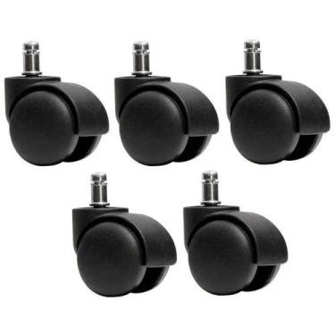 Imagem de 5 Rodinhas Rodízio Cadeira Escritório Giratória - 5 Unid. - Flex Cadei