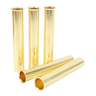 Imagem de Kit de Tubo de Drenagem de Latão de 5 Unidades - Plugue de Tubo de Drenagem de Barco Resistente à água para Vigas de Drenagem, Poços de Respingos e Poços Vivos (6x1 polegada)