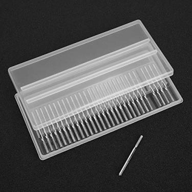 Imagem de Brocas de Diamante, Ferramentas de Escultura Em Pedra Brocas de Moagem de Unhas 30pcs Cilindro de 2,5 Mm Broca de Diamante Plana 150 Grit Agulha de Moagem Power Grinder