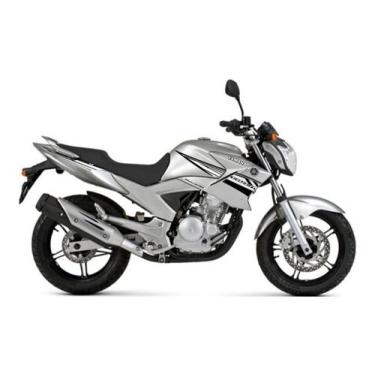 Imagem de Kit Faixa Jogo Adesivo Fazer 250 Flex 2014 2015 - Resitank, Branco